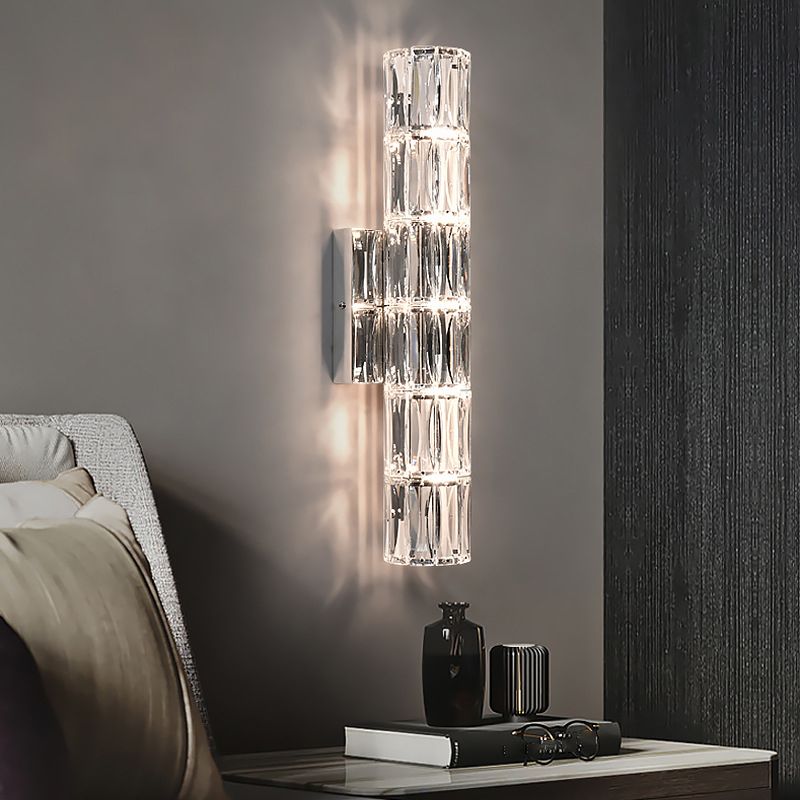 Postmodern Style Wall Light Crystal Wall Sconce Light for Living Room