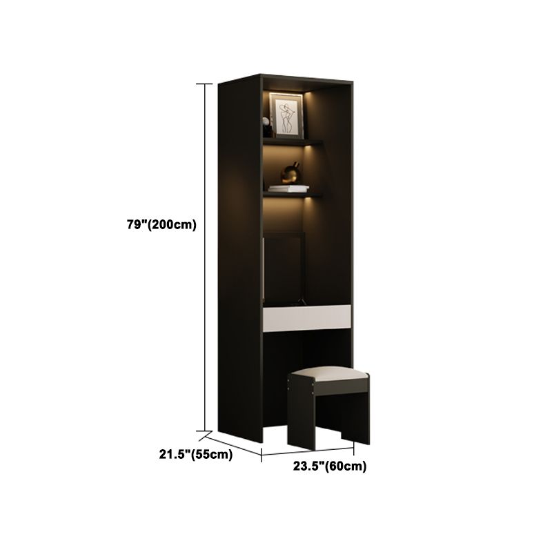 Engineered Wood Wardrobe Closet Contemporary Hinged Wardrobe Armoire