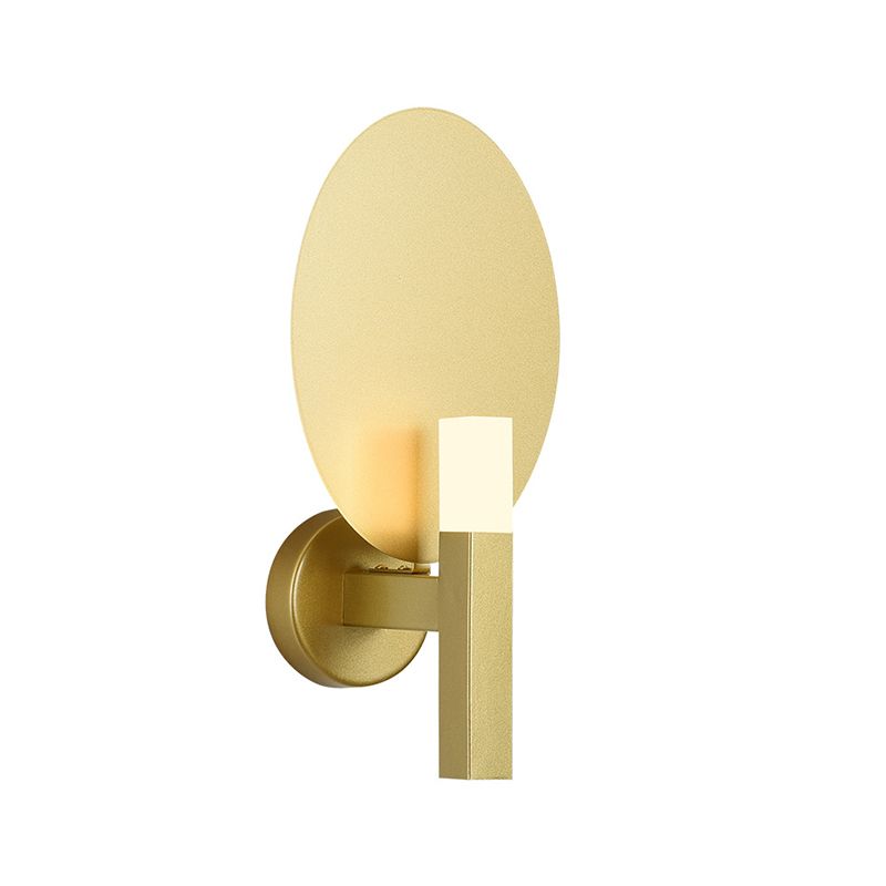 Modernism Single Wall Mounted Sconce Metallic Wall Light in Golden/Black Finish