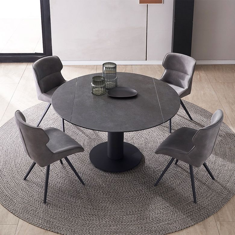 Sillas de comedor de cuero con brazo de estilo moderno, silla con respaldo para cocina