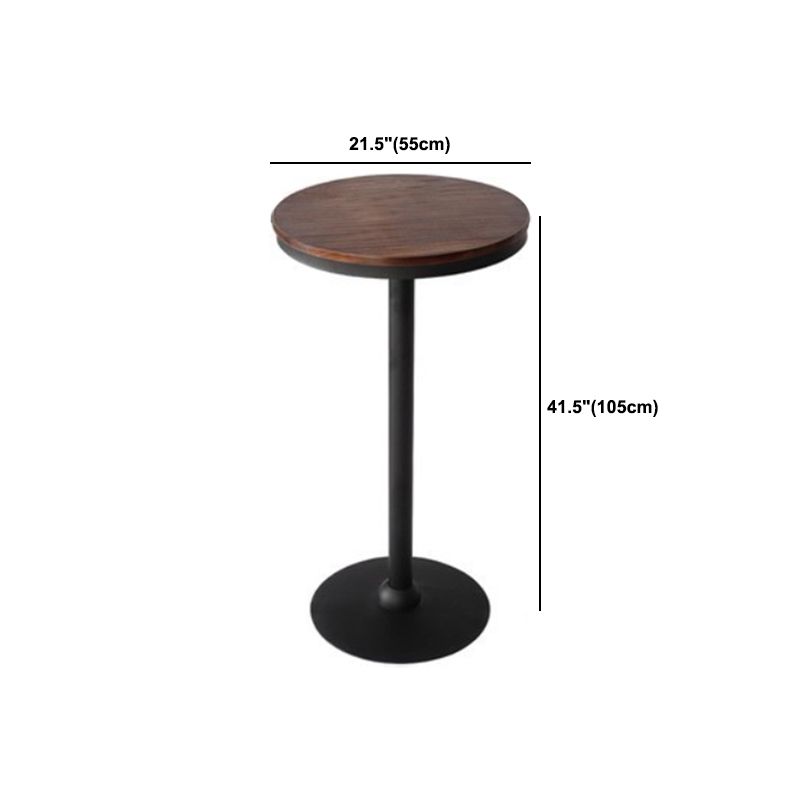 Industrial Wood Pub Dining Set 1/3/5 Pieces counter Table with Upholstered Stools