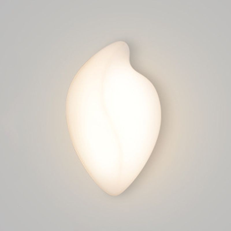 Single Modernism Wall Mounted Sconce White Acrylic LED Wall Light for Bedroom