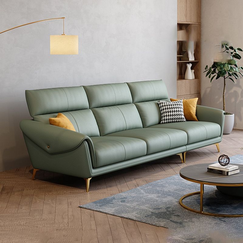 Faux Leather  Sofa 37.40" D x 37.40" H Flared Arm Sofa for Living Room