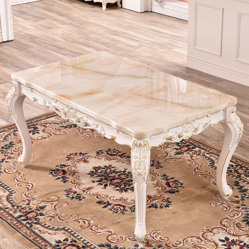 Solid Wood Base Dining Collection Rectangle Dining Table for Home
