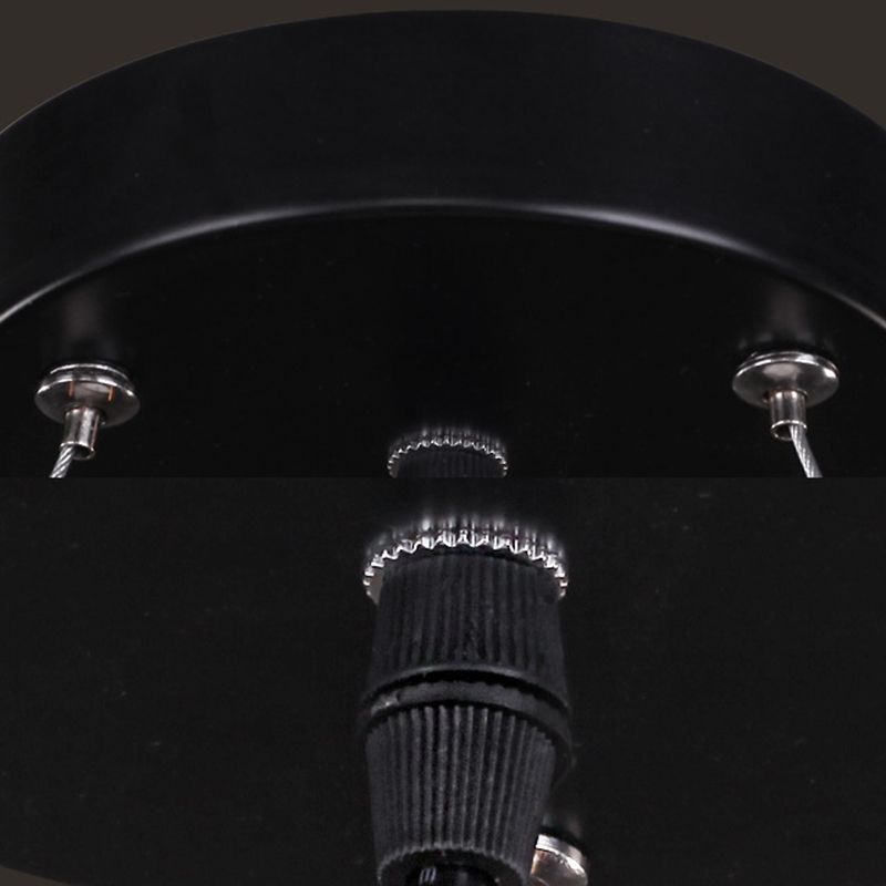 Luces colgantes industriales de techo de metal negro antiguo para la barra de comedor