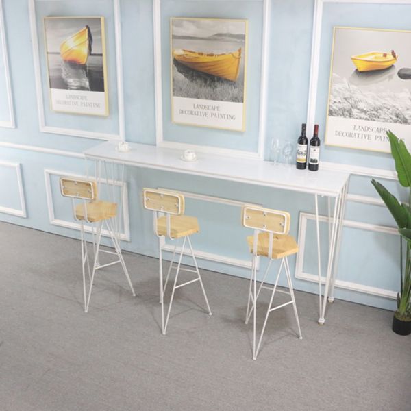 Modern Style Bar Dining Table Rectangle Bar Table for Kitchen