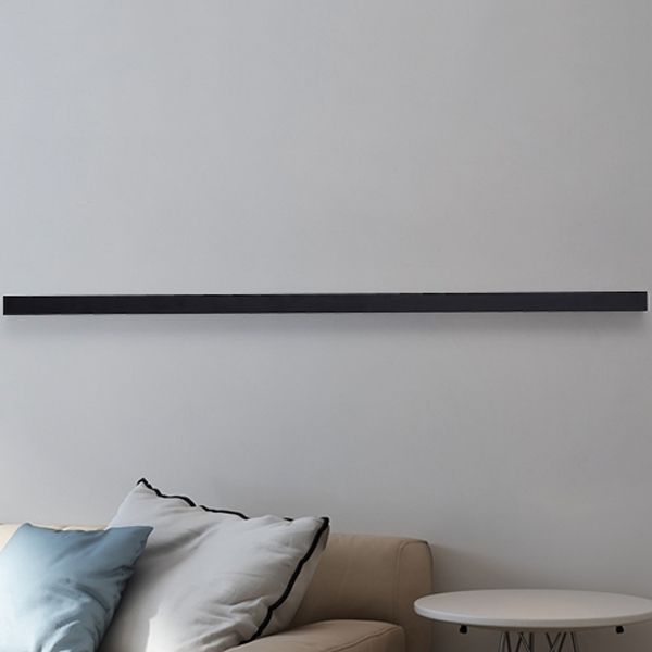 Linear Shape Metal Wall Lighting Idea Modern Style 1 Light Wall Sconce Lighting
