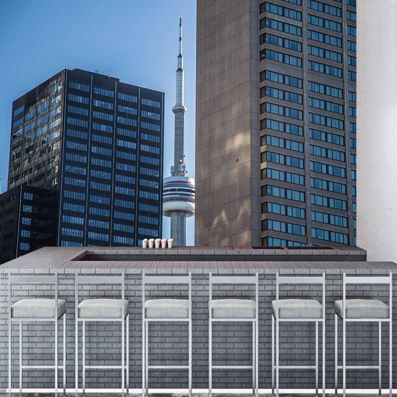 Modern Fashion City Building Murals Personalized Wall Decor for Meeting Room