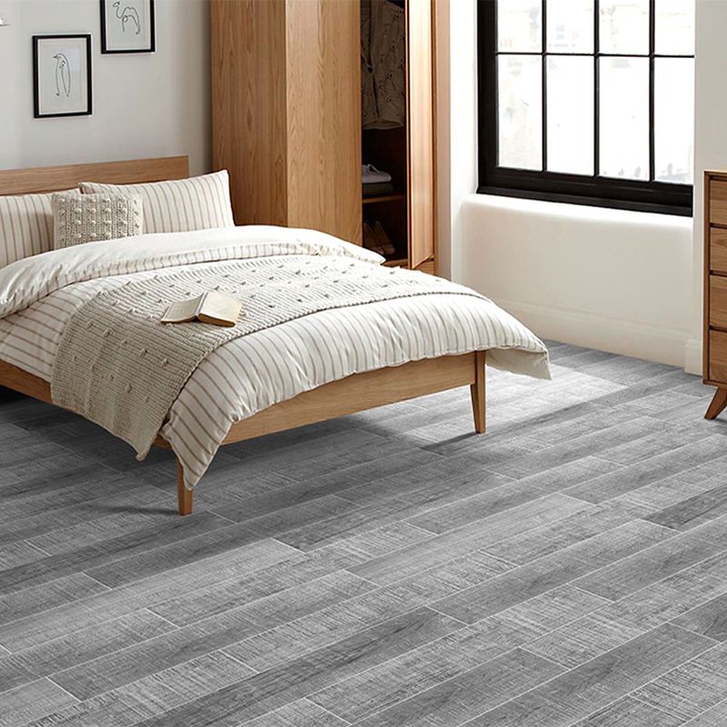 Modern Style Floor Tile Wooden Effect Straight Edge Waterproof Floor Tile