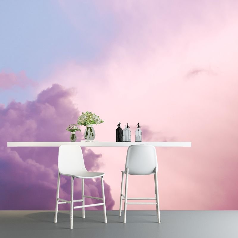 Fancy Sky Wall Mural Wallpaper Photography Mildew Resistant for Living Room