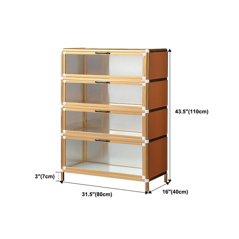 Gold Modern Style Sideboard Metal Sideboard with Door for Kitchen