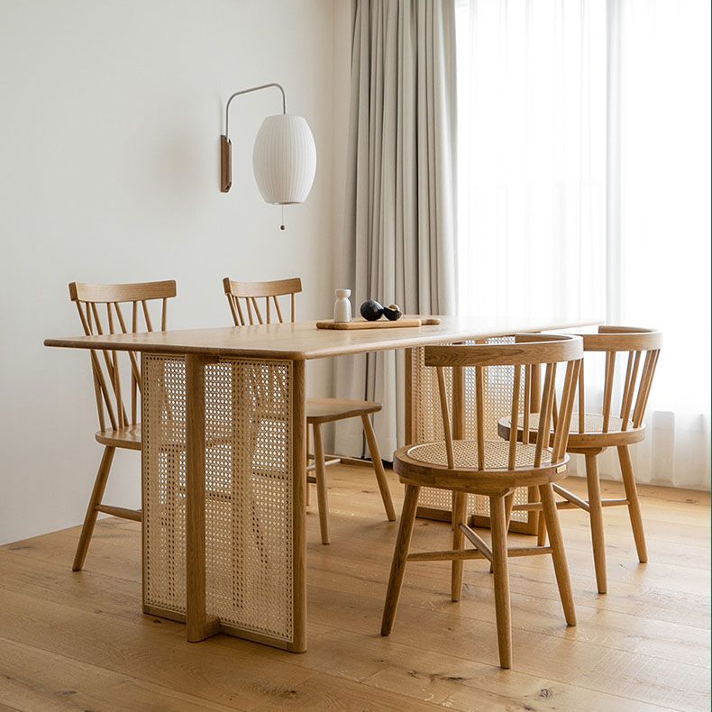 Sillas sin brazos de comedor de madera tradicional, silla lateral trasera Windsor para uso doméstico