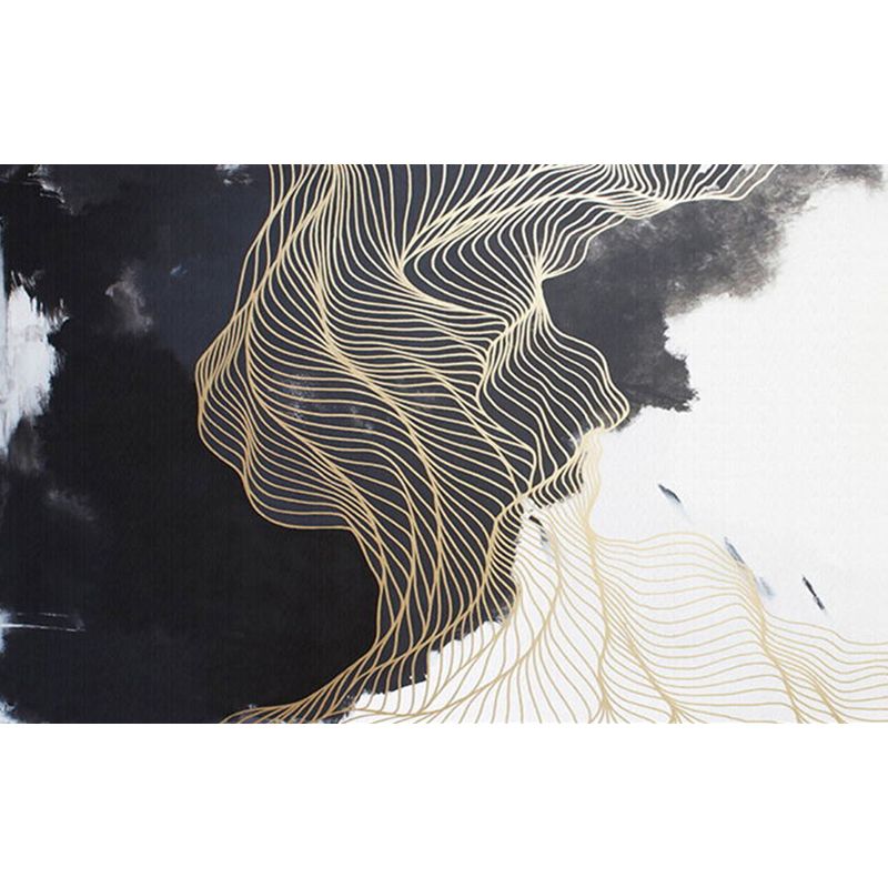 Large Unique Murals for Accent Wall Classic Chinese Sun and Mountain and Trellis, Customized Size Available