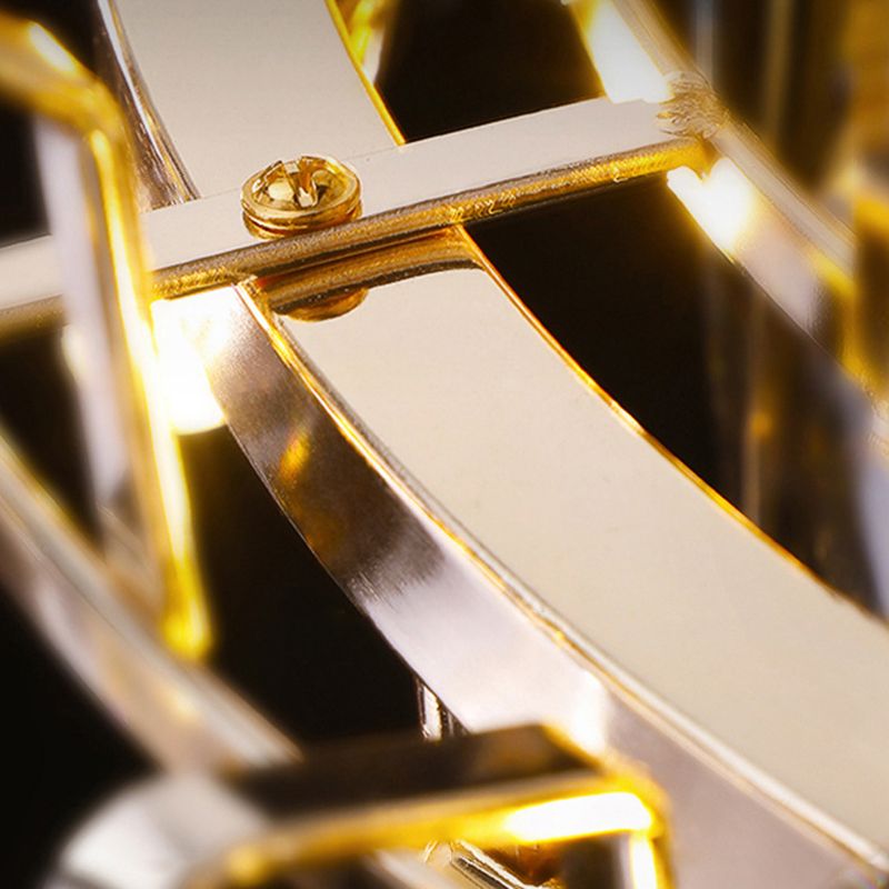 Contemporary Style Geometry Shape Island Lights Crystal Island Lighting in Grey