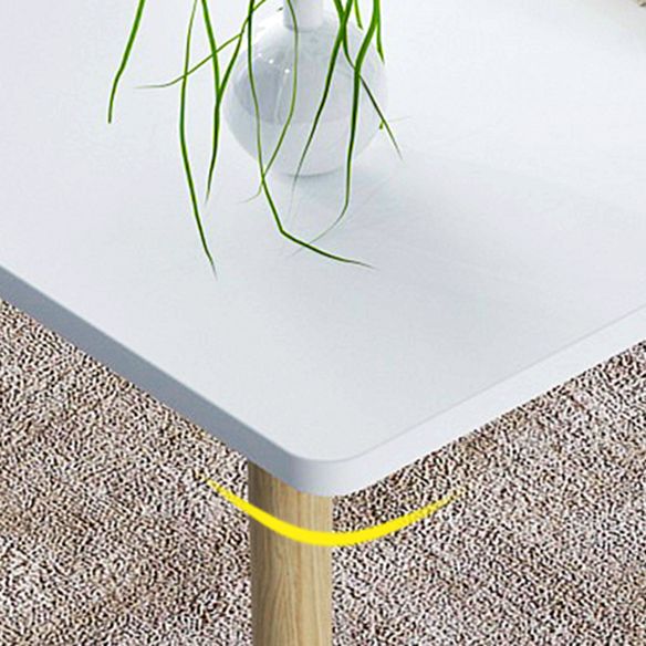 Juego de comedor de madera tradicional con 4 patas de madera marrón claro para muebles de comedor