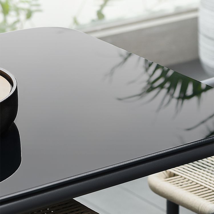 Modern 1/3 Pcs Dining Set Glass Rectangular Dining Table Set
