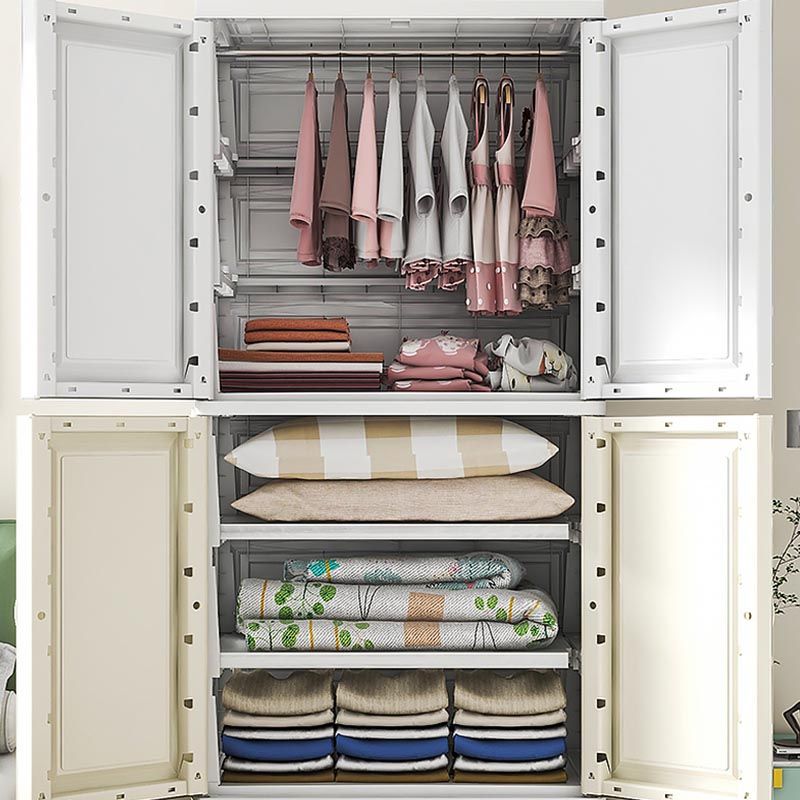 Contemporary Bathroom Wardrobe Plastic Wardrobe Closet with Legs