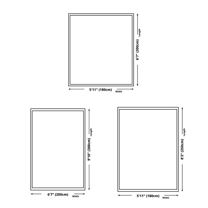 Modern Geometric Printed Rug Polyester Carpet Non-Slip Backing Indoor Carpet for Home Decoration