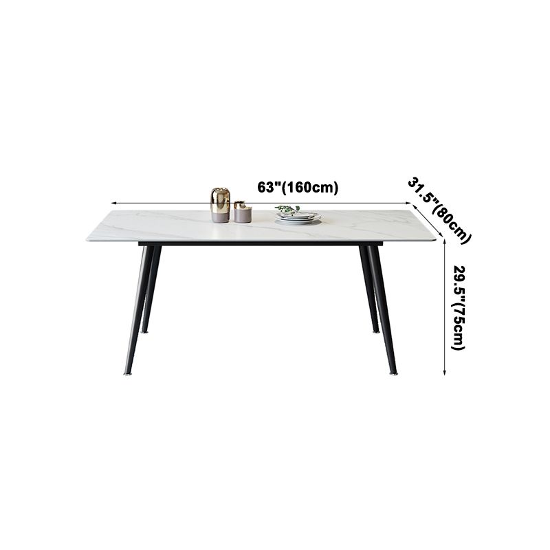 Rectangle Dining Site Table Simplicity Style Dining Room Collection with 4-foot
