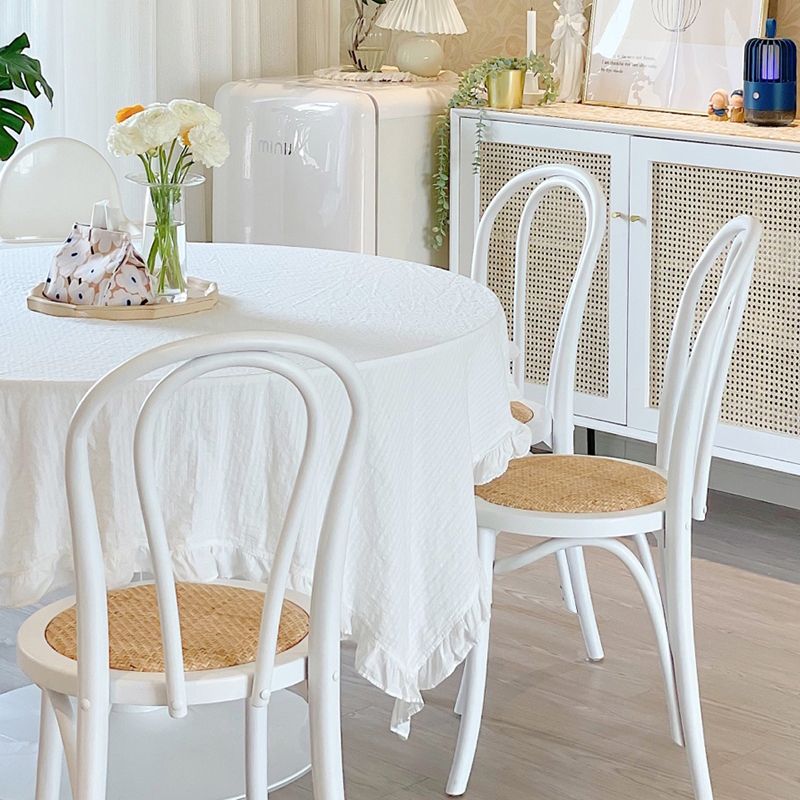 Ensemble de chaises de cuisine côté arrière Windsor en bois de hêtre de style contemporain