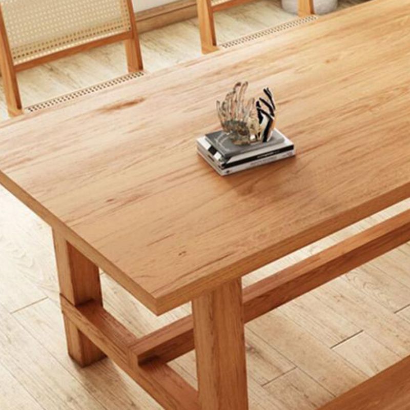 Modern 1/2/4/5/6/7 Pieces Dining Set Rectangle Pine Wood Dining Table for Dining Room