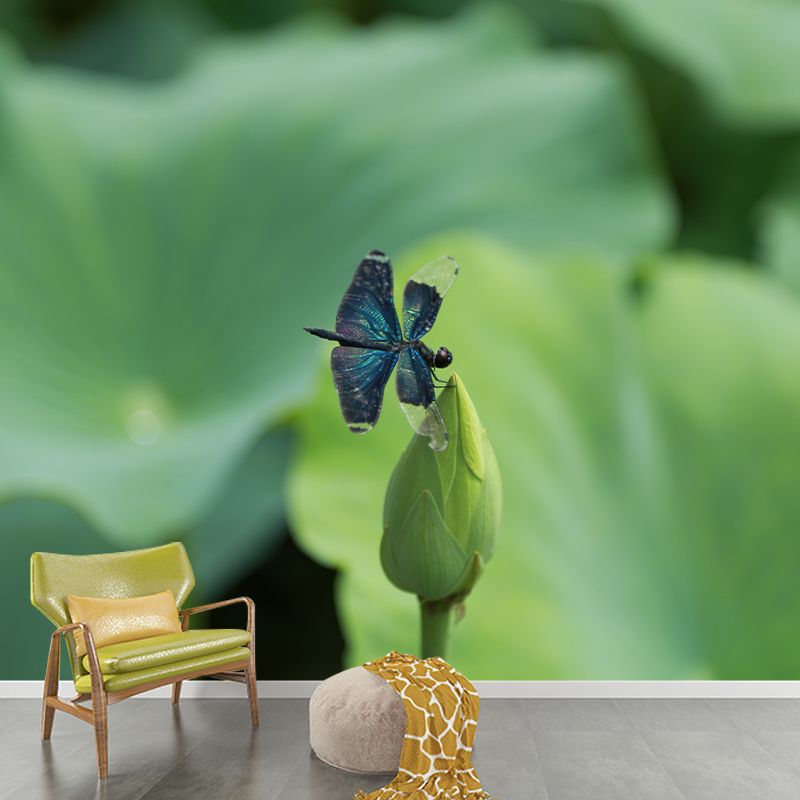 Water Plants Wall Mural for Home Decor Customized Wall Covering, Moisture Resistant