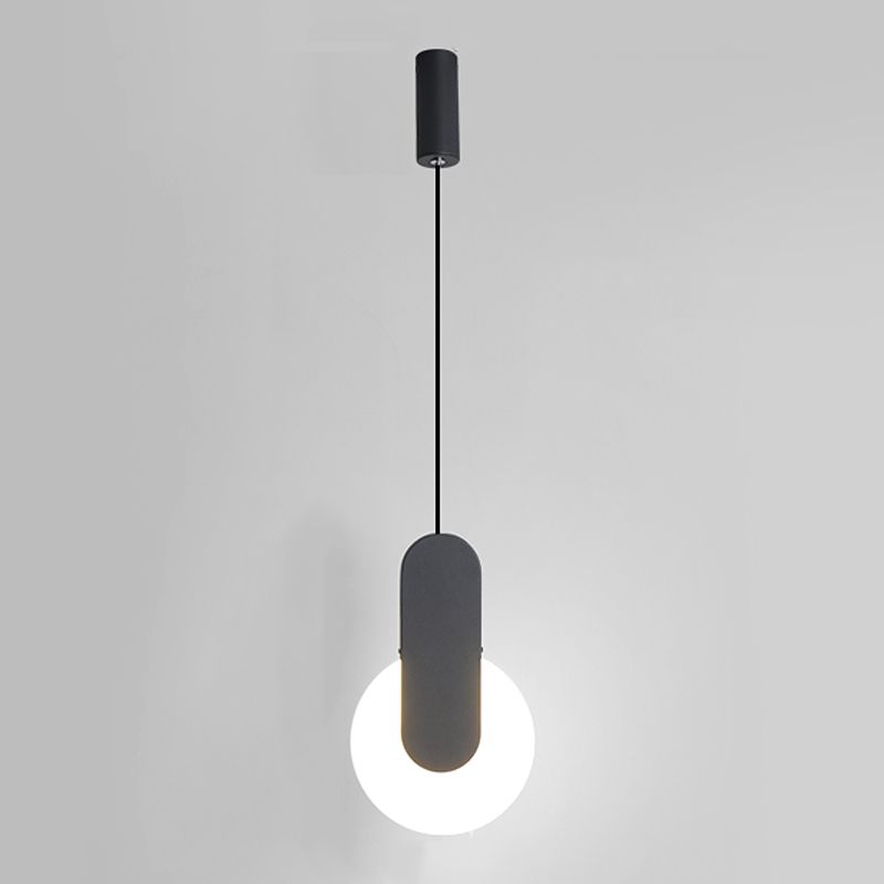 Éclairage de pendentif en acrylique noir