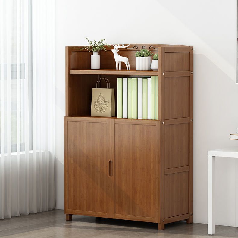 Walnut Bookcase Floor Multi-layer Storage Rack Student Home Bookshelf