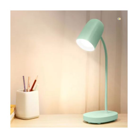 Lampada da tavolo in stile minimalista moderno con porta di plastica USB 1 luce da tavolo per la scrivania