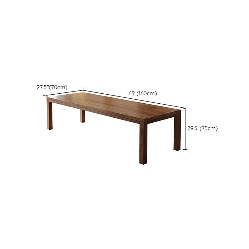 Modern Solid Wood Dining Table 4 Legs Dining Table for Dining Room