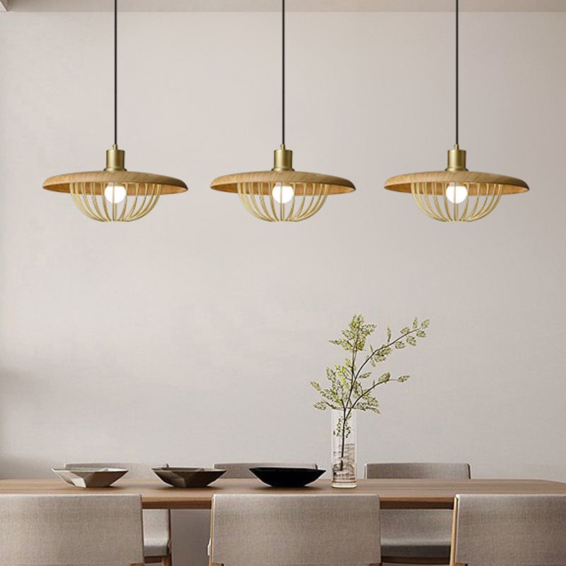 Metal Round Shape Hanging Light Modern Style 1-Light Hanging Light Mounted Fixtures