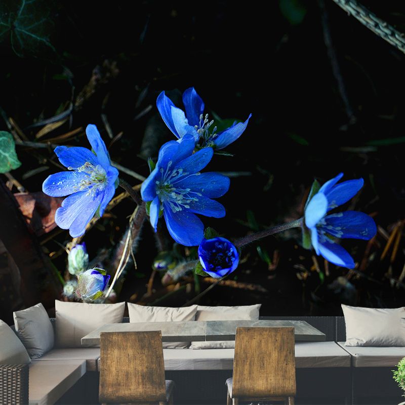 Wildflowers Mural Decal Contemporary Wallpaper Eco-friendly Wall Decor for Bedroom