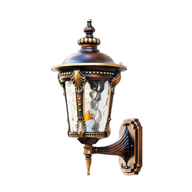 7.5 "/10" W 1 Light Urna Splighting Lighting Farmhouse de la granja de agua Rust Glass Malling Lámpara Montar accesorio