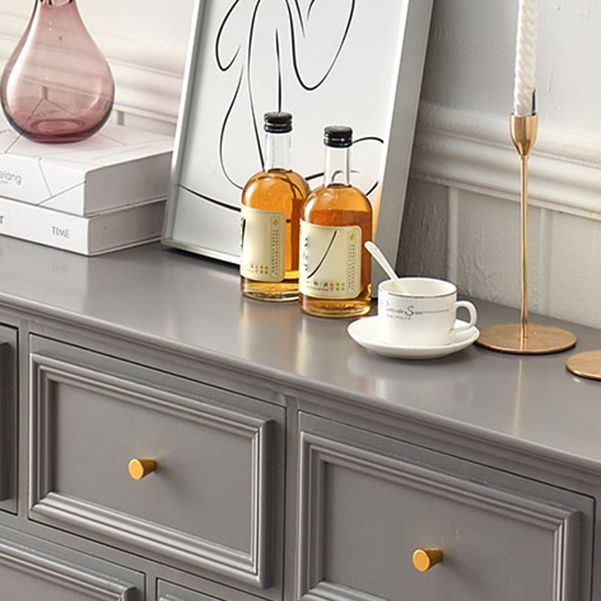 Contemporary 13.7" Wide Storage Chest 6 Soft-Close Drawers Chest