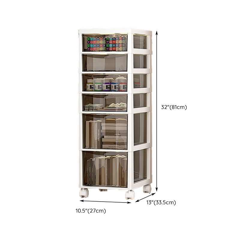 Transparent Filing Cabinet Modern Plastic Drawers File Cabinet