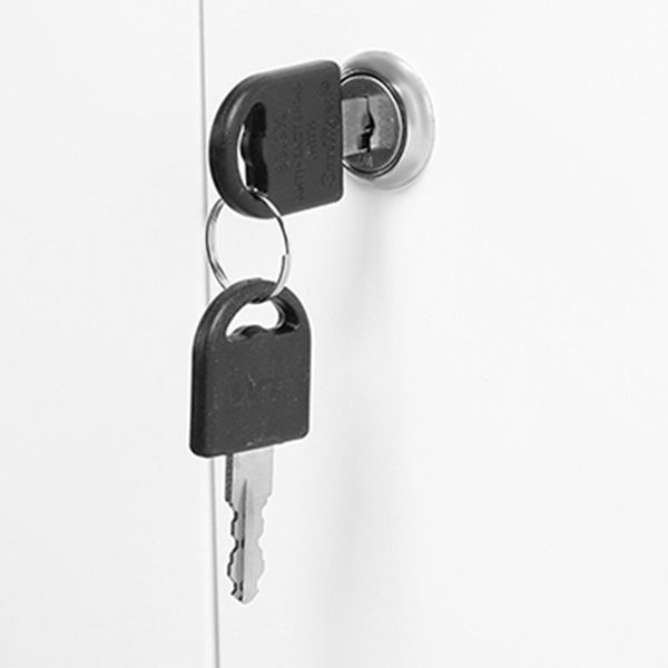 Non-Hanging Storage Cabinet Contemporary Steel Wardrobe Armoire