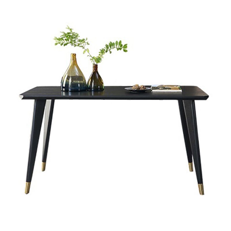 Solid Wood Traditional Luxury Rectangle Indoor Table Ash Wood Table with 4 Legs