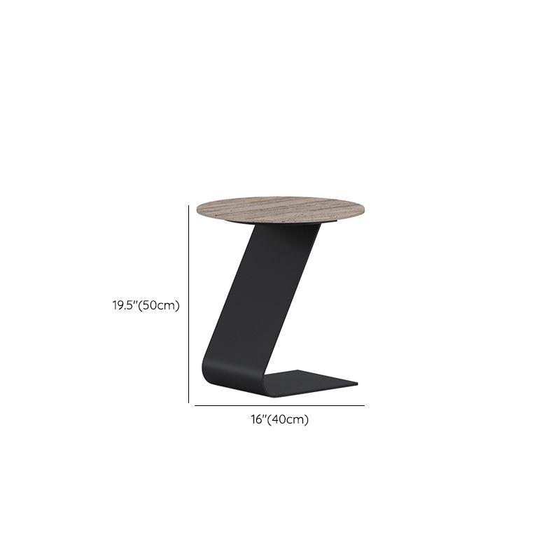 Minimalist Slate Coffee Table Round Bunching Coffee Table Sets for Living Room