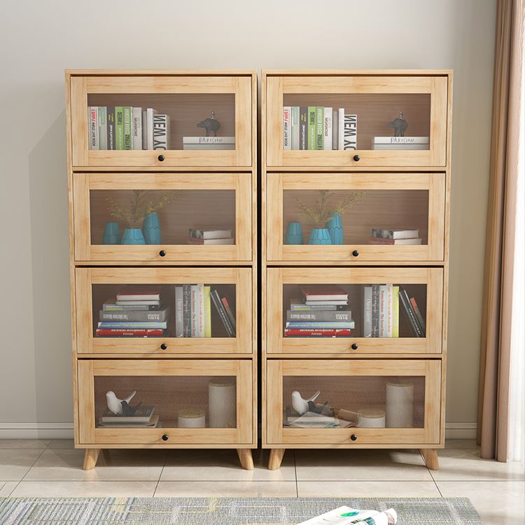Manufactured Wood Standard Bookcase Scandinavian Bookcase with Door