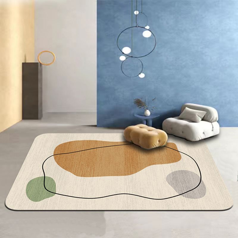 Hellblauer Casual Teppich Blended Line Indoor Teppich nicht rutscher Backing Teppich für Wohnkultur