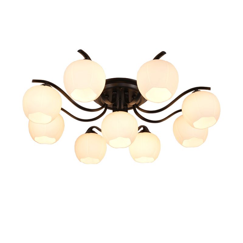 Sputnik Semi Flush Mount Minimalist Glass Semi Flush Light Fixtures