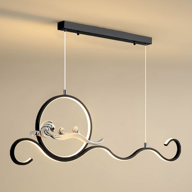 Estilo contemporáneo Luces colgantes de forma lineal Metal de 2 accesorios de iluminación colgante