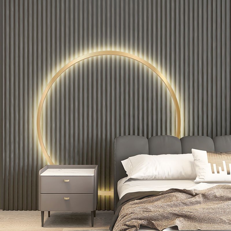 Runde Schatten Metall Wandleuchter moderner Stil mit einem leichten Wand montiertes Licht