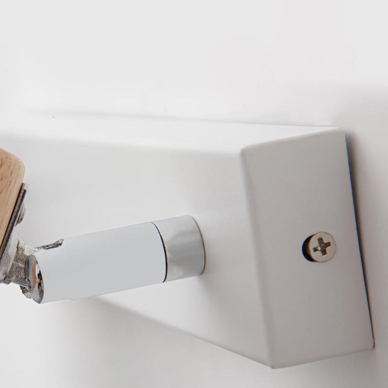 Modern Bell Vanity Wall Light Fixtures Wood Vanity Lights in White