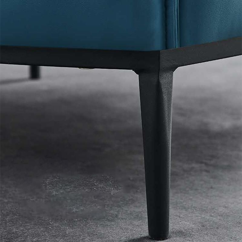 33.85" L x 31.49" W x 31.49" H Faux Leather Barrel Accent Chair for Bedroom