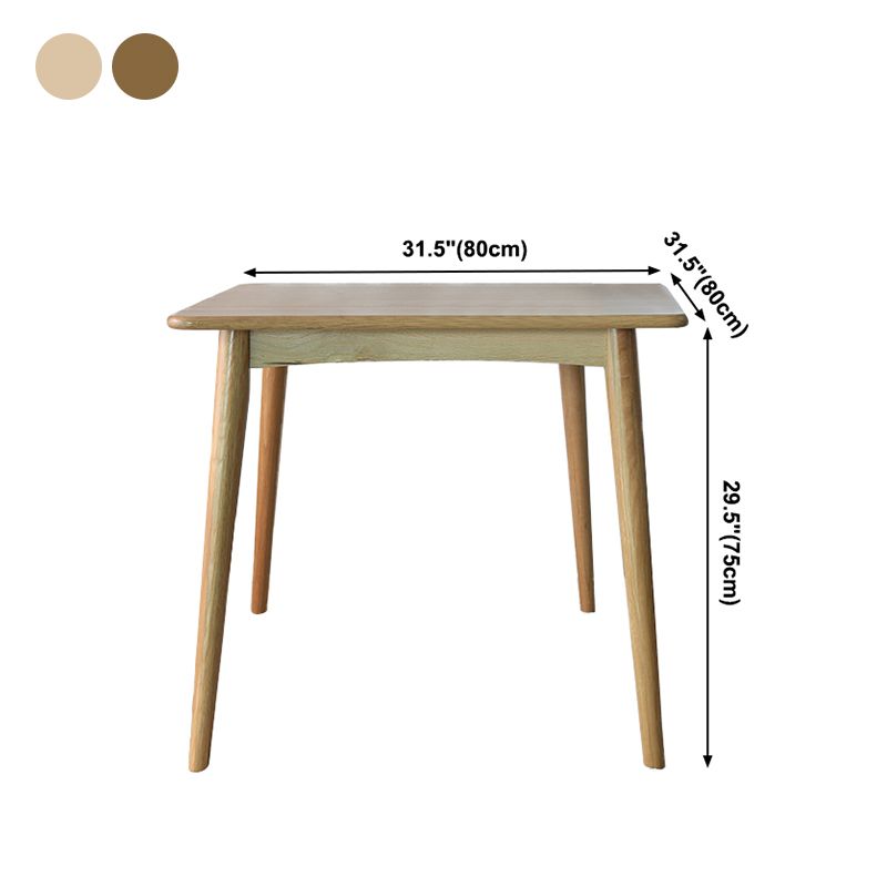 Collezione per sala da pranzo in legno in legno massiccio contemporaneo con 4 piedi
