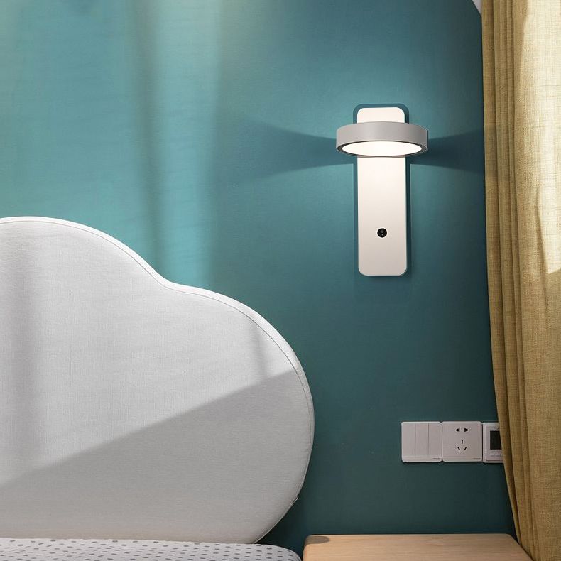 Lampade a 1 luci di minimalismo Light Frepfurs Sconce lampade da parete in ferro per camera da letto