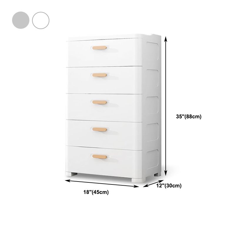 Contemporary Lingerie Chest  Plastic Chest with Drawers for Bedroom