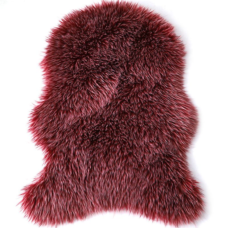 Satiny Multi-Color Casual Rug Fluffy Plain Indoor Rug Non-Slip Machine Washable Stain Resistant Area Carpet for Home