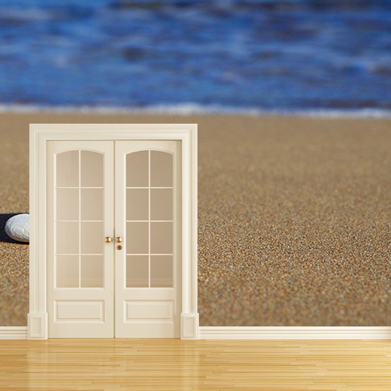 Beach Photography Mural Wallpaper Decorative Bedroom Wall Mural